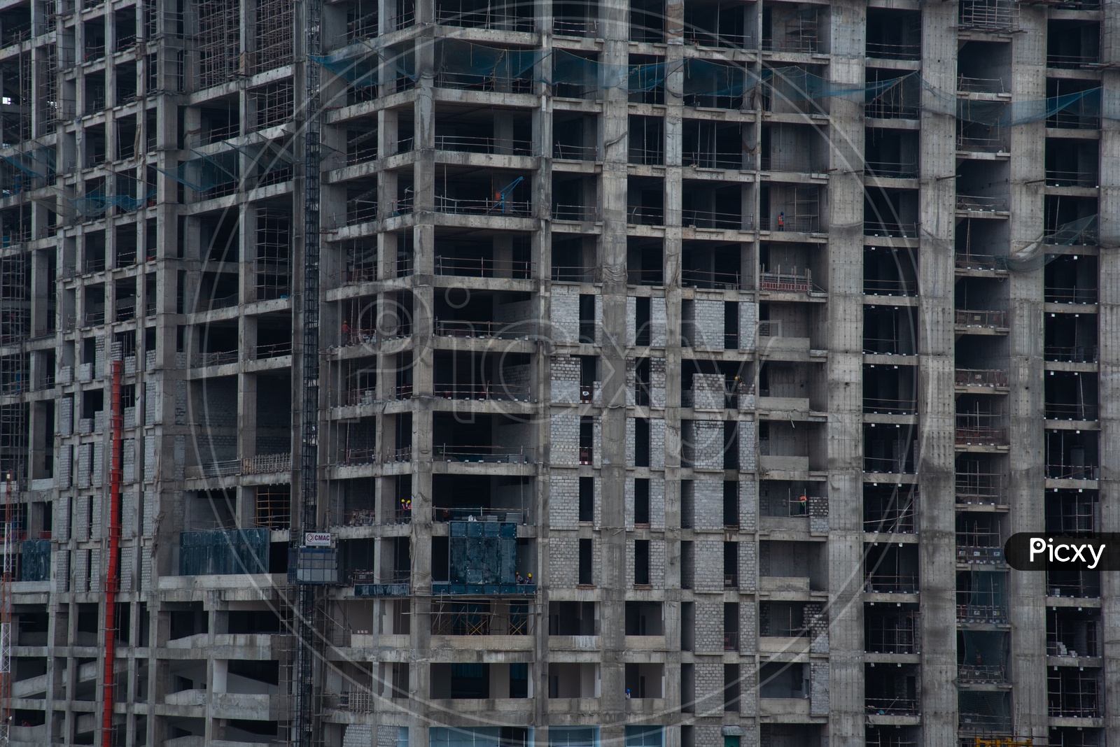 Hi Rise appartments/office spaces under construction beside JP Morgan Chase, Hi tech City, Hyderabad