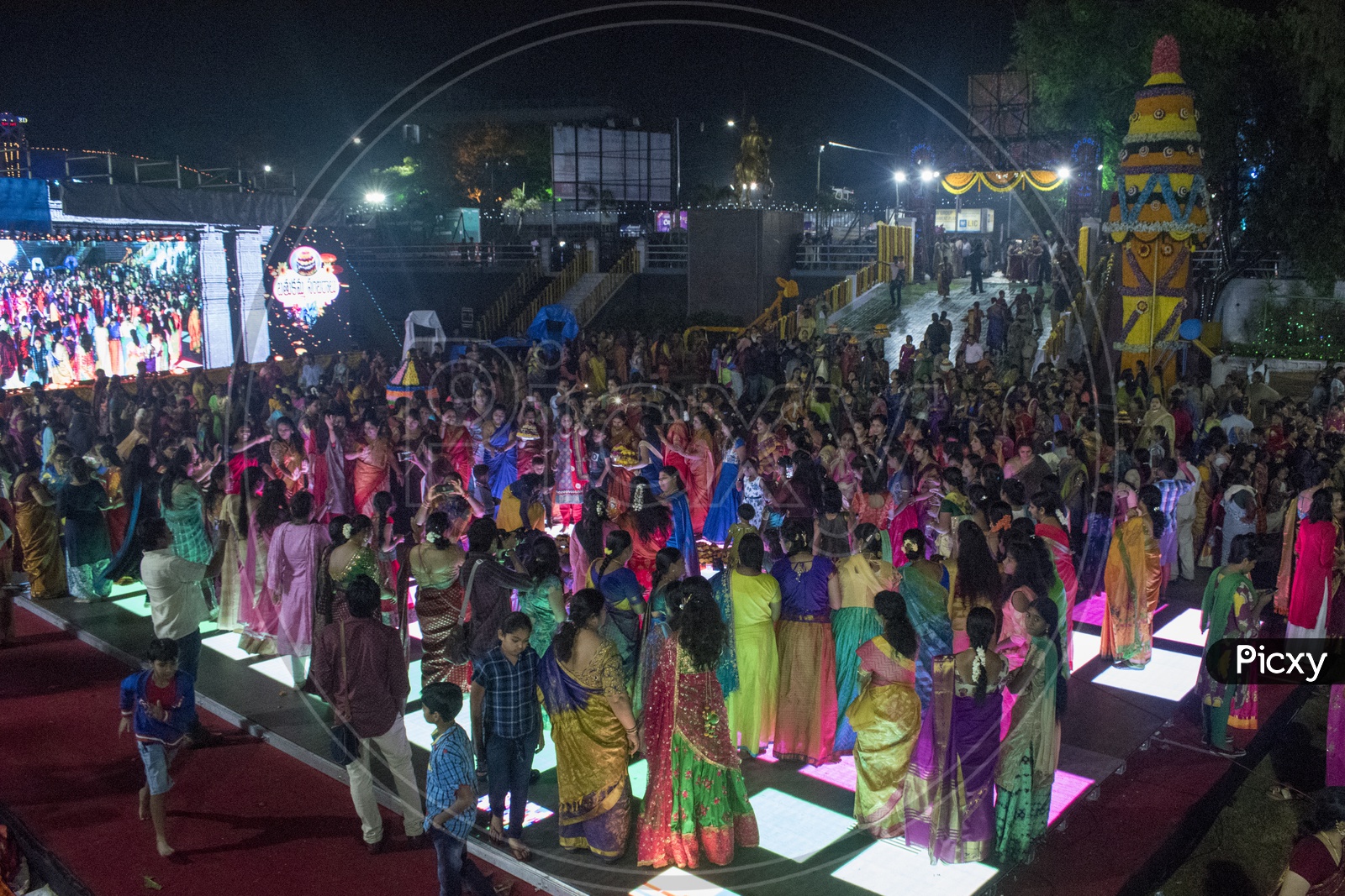 Bhathukamma dance floor