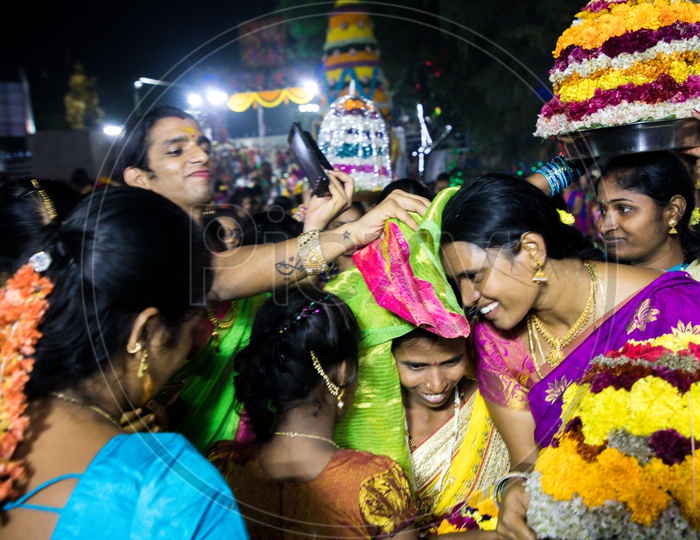 Telangana Bathukamma Celebrations at Tank Bund, Hyderabad