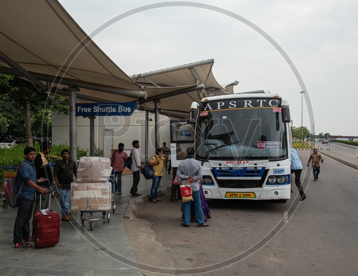 APSRTC  Super Luxury Bus service from RGIA, Hyderabad Airport to Amalapuram, Andhra Pradesh