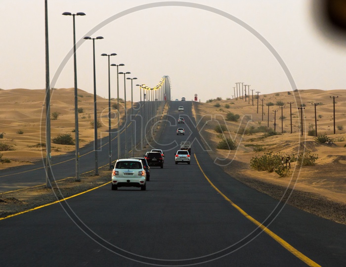 Roads through Desert