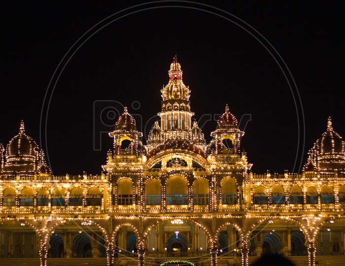 Night View of Mysore Palace
