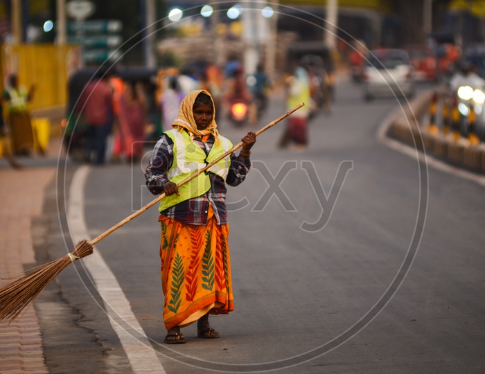 Vijayawada Municipal Corporation worker, Sanitary worker