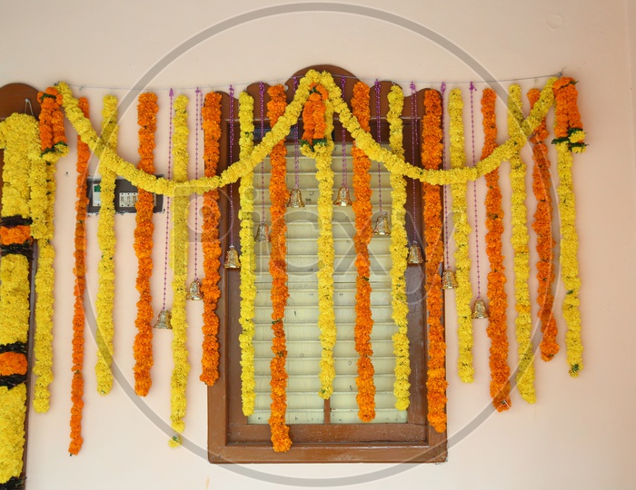 Telugu wedding Marigold Flowers Decoration
