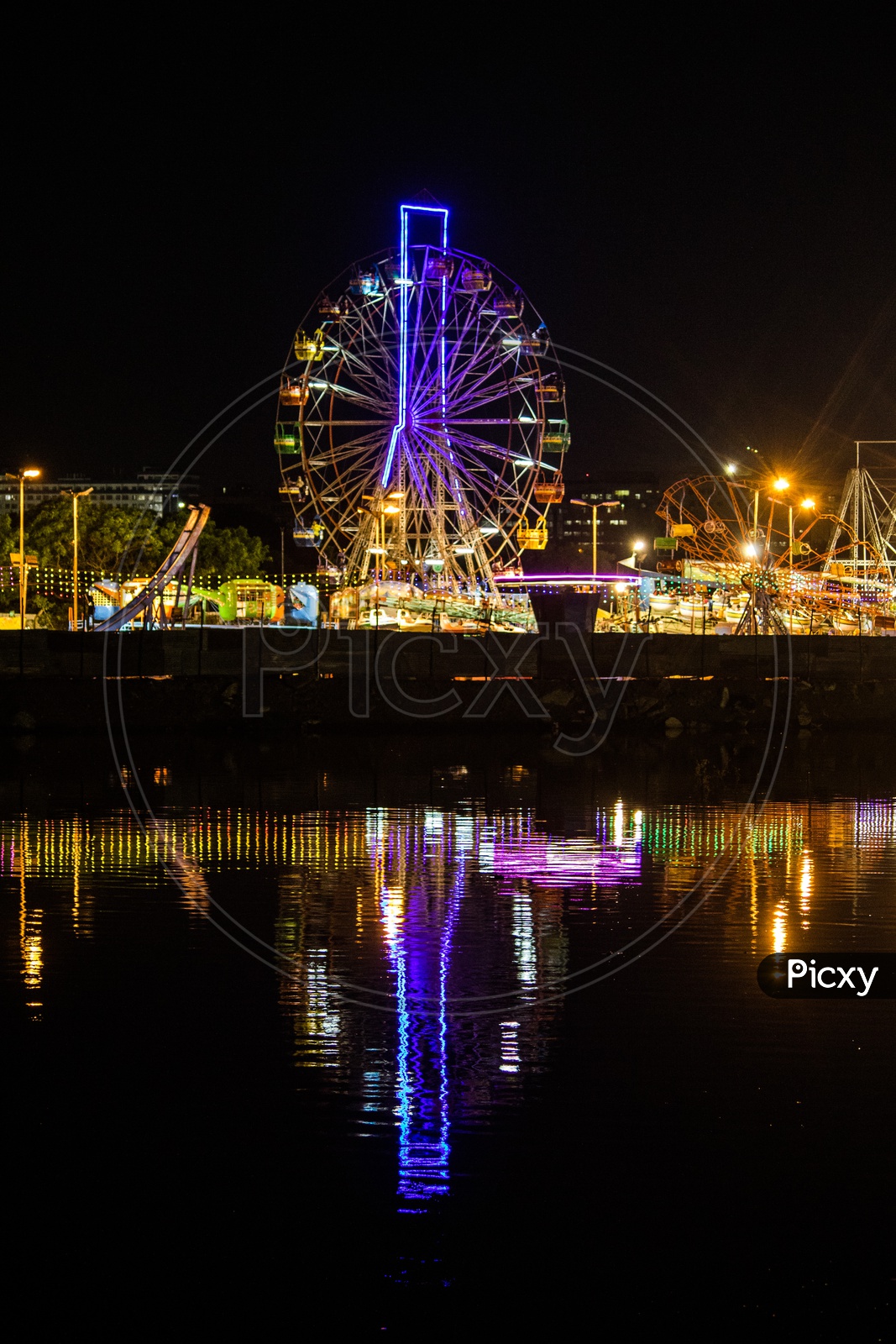 Giant Wheel Reflections at Island Grounds Exhibition