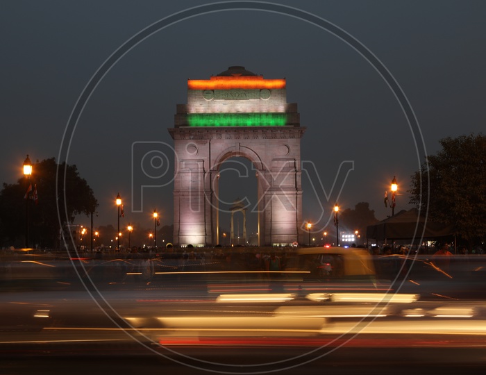 Night View of India Gate