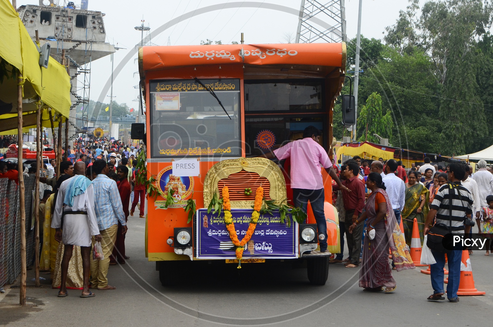 Free Service of Bus to Durga Temple