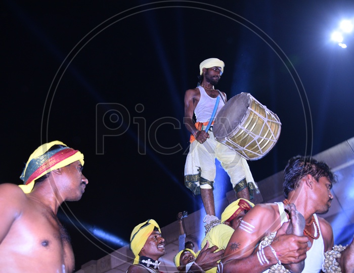 Drummers peform at SADAR