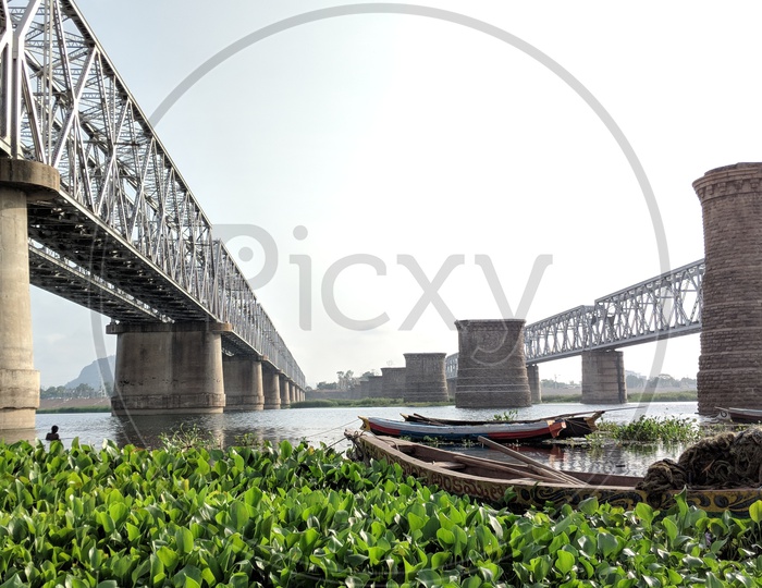 Railway Bridge on Krishna River