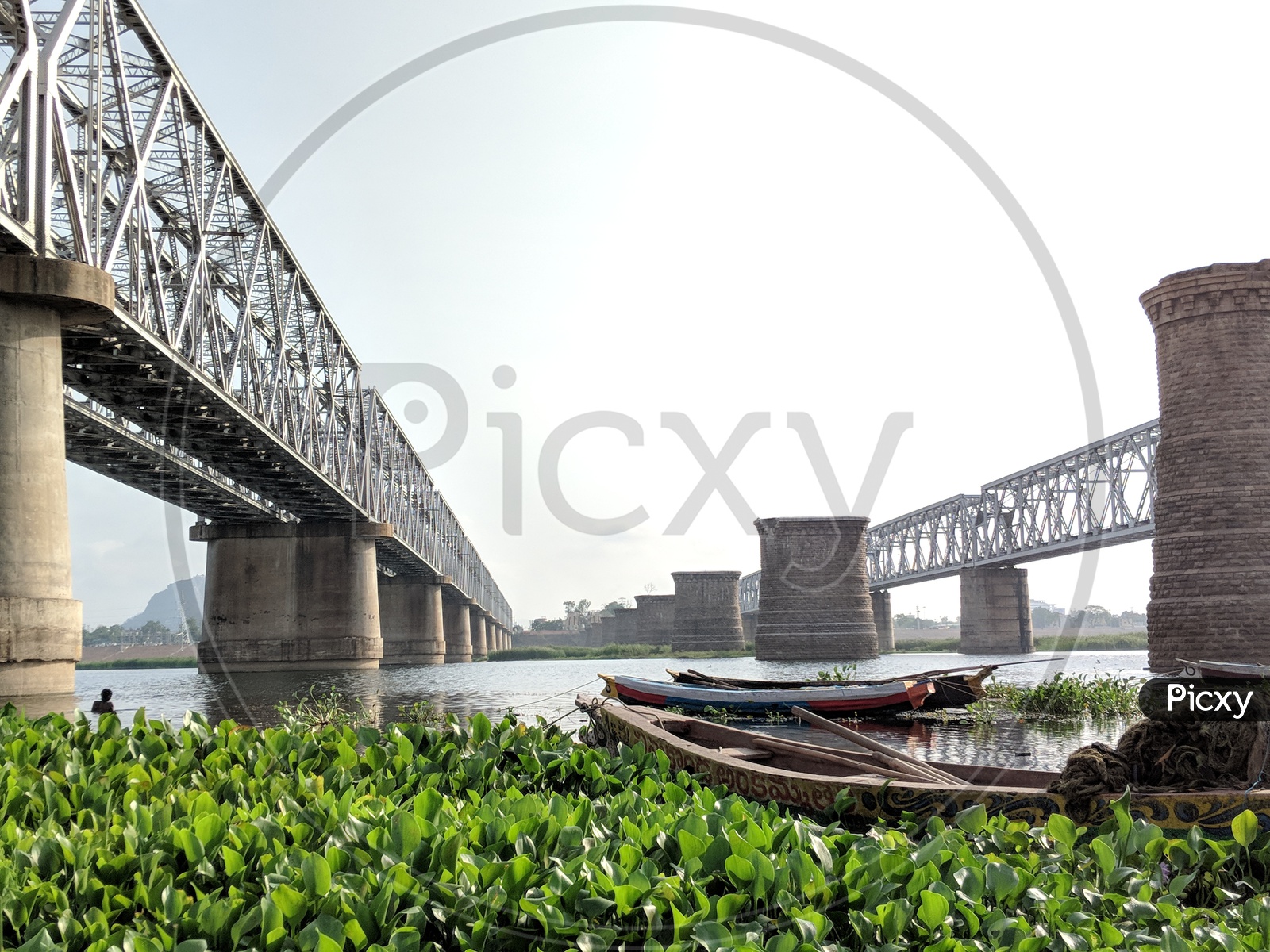 Railway Bridge on Krishna River