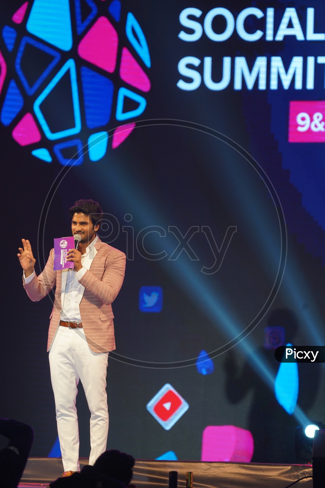 Sudheer Babu in Social Media Summit & Awards Amaravati 2018
