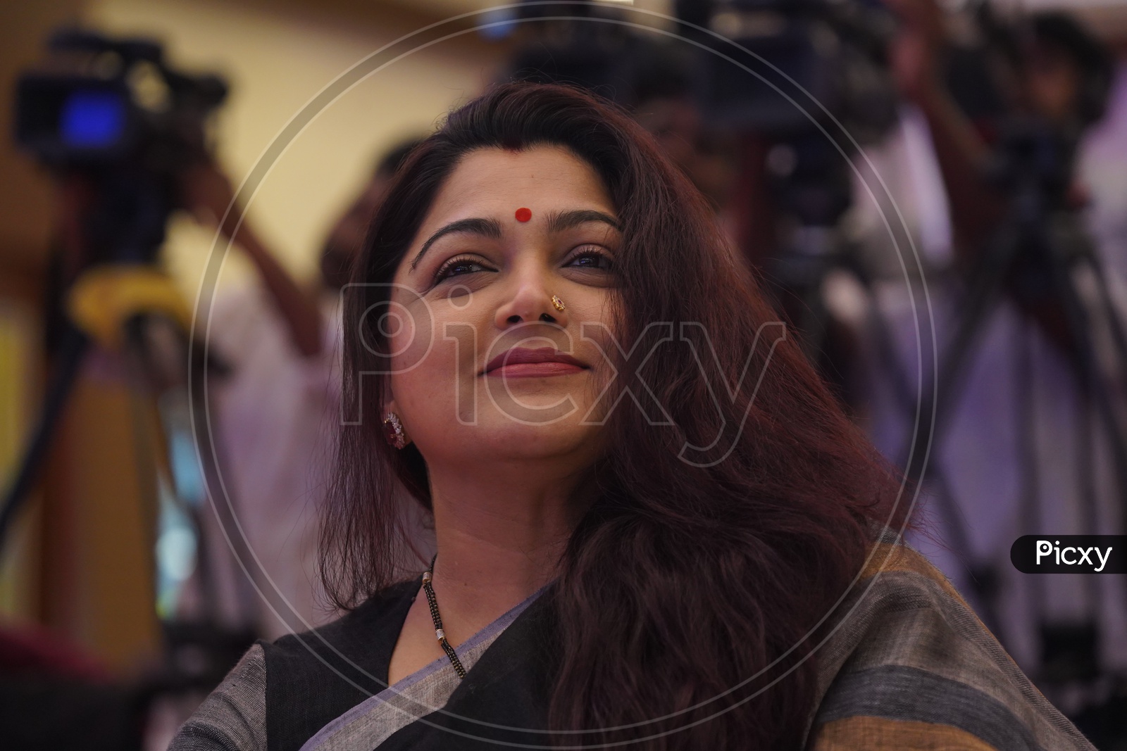 South Indian Film Actress Kushboo Sundar in Social Media Summit & Awards Amaravati 2018