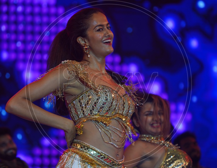 Shubra Aiyappa Dance Performance in Social Media Summit & Awards Amaravati 2018