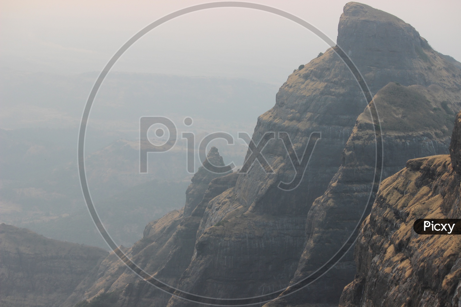 One of the peaks of Harishchandragad in Maharashtra, India.
