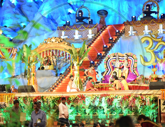Alampur Jogulamba Idol at Koti Deepotsavam, 2018