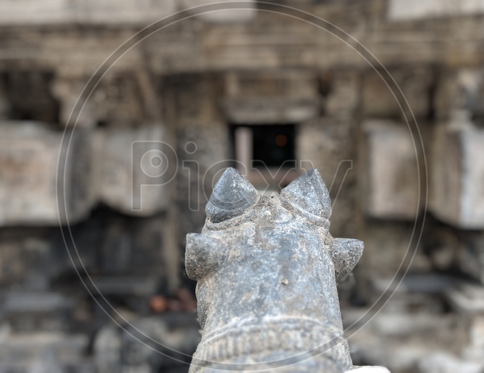 Nandi Statue in Kamakshi Amman Temple