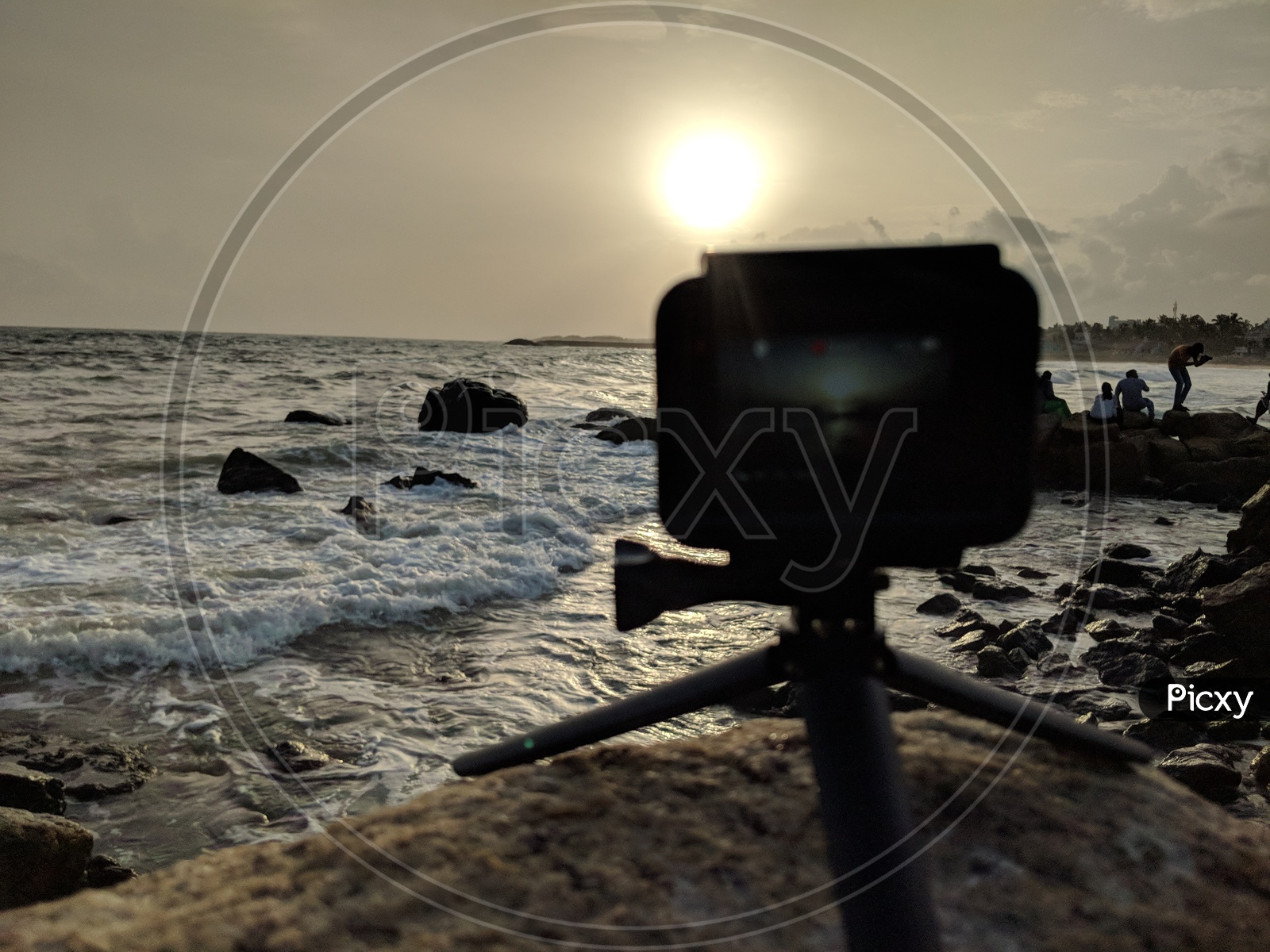 GoPro Camera by the Beach