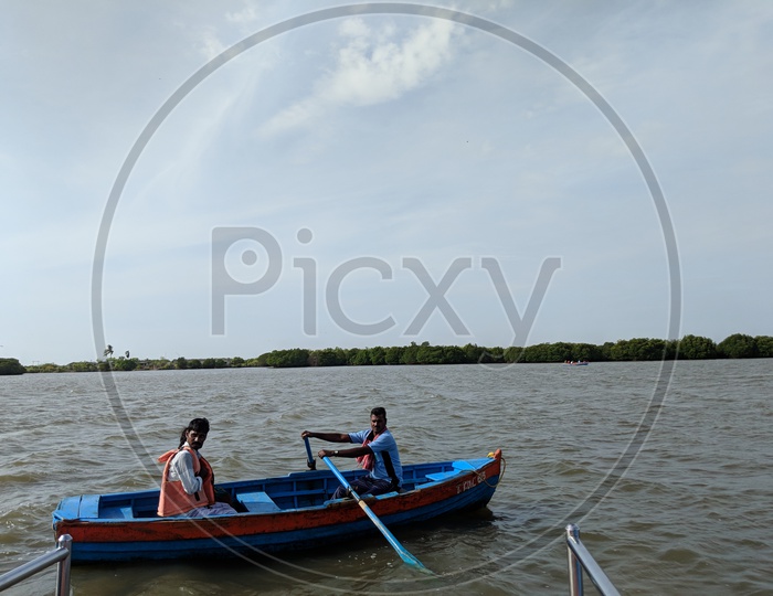 Tourist Boats at Pichavaram Mangrove Forest