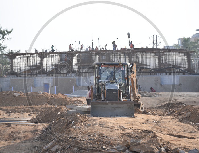 JNTU-Forum Mall Flyover construction works