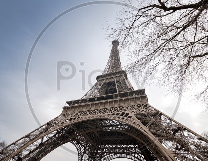 Eiffel Tower in different perspective