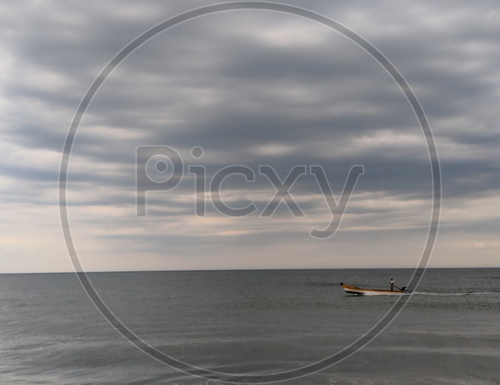 Fisherman Boat at Promenade Beach