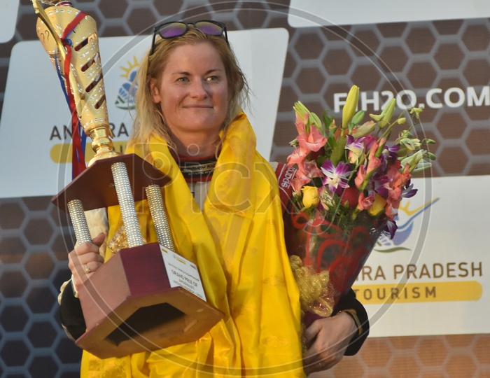 Marit Stromoy in F1H2O Grand Prix of India at Amaravati