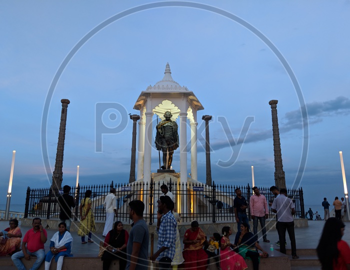 Pondicherry alias Puducherry - Gandhi Statue