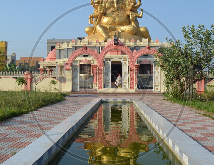 Panchamukhi Ganesha Temple reflection