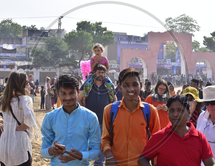 People at Pushkar Camel Fair