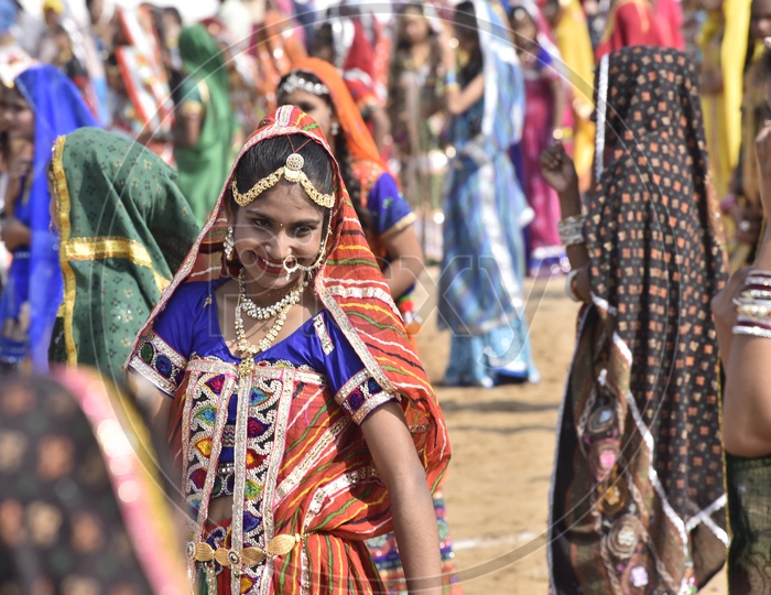 Women dancing at Pushkar Camel Fair