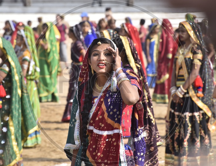 Women dancing at Pushkar Camel Fair