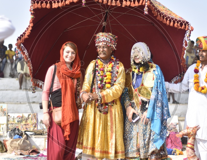 foreigners in Pushkar Camel Fair