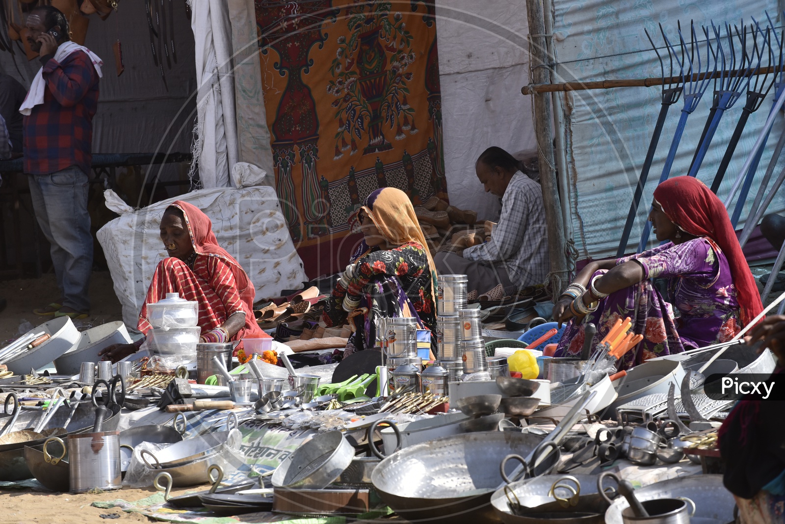 Sellers in Pushkar Camel Fair