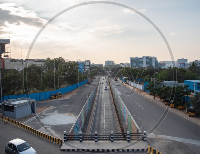 Underpass connecting Shilparamam-Ayyappa Society Road