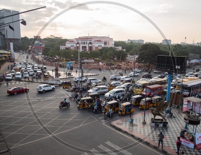 Hyderabad Traffic at Cyber Towers Junction