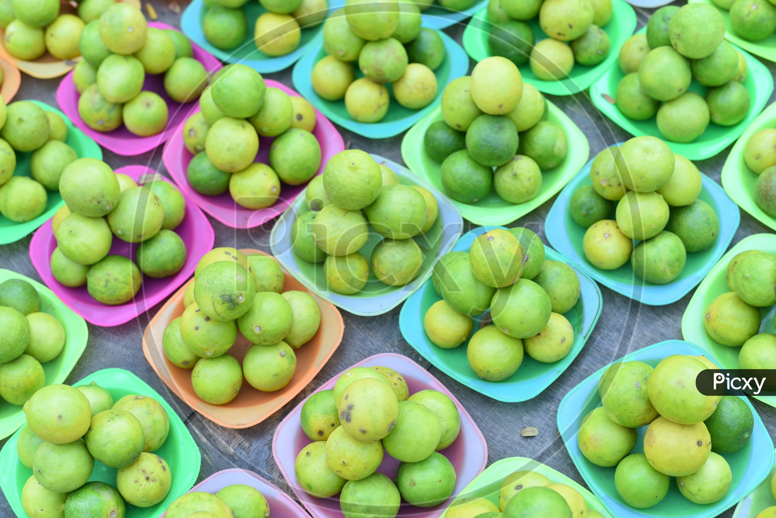 Piled up Lemons at Local Vegetable Market/Rythu Bazar