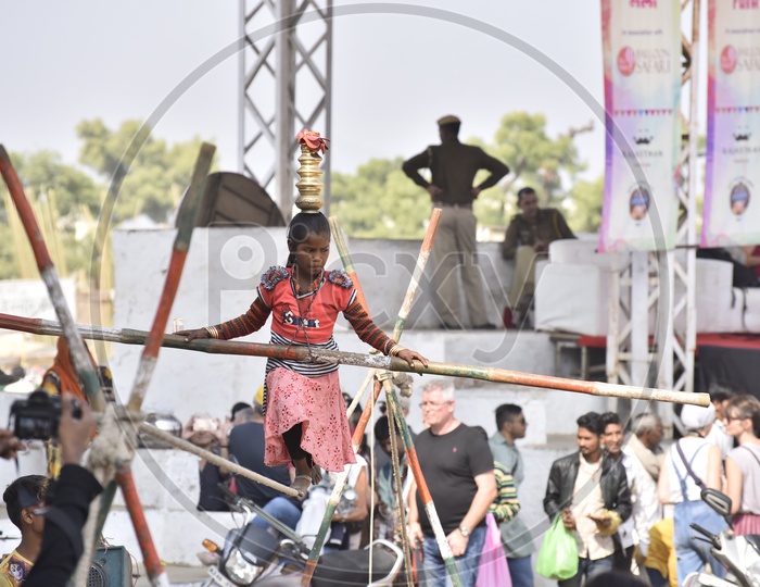 Circus Show at Pushkar Camel Fair,Rajasthan