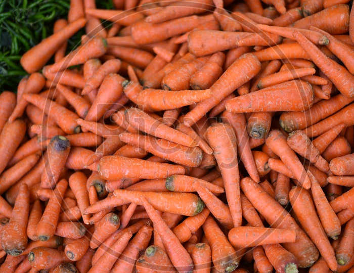 Carrot at Local Vegetable Market/Rythu Bazar