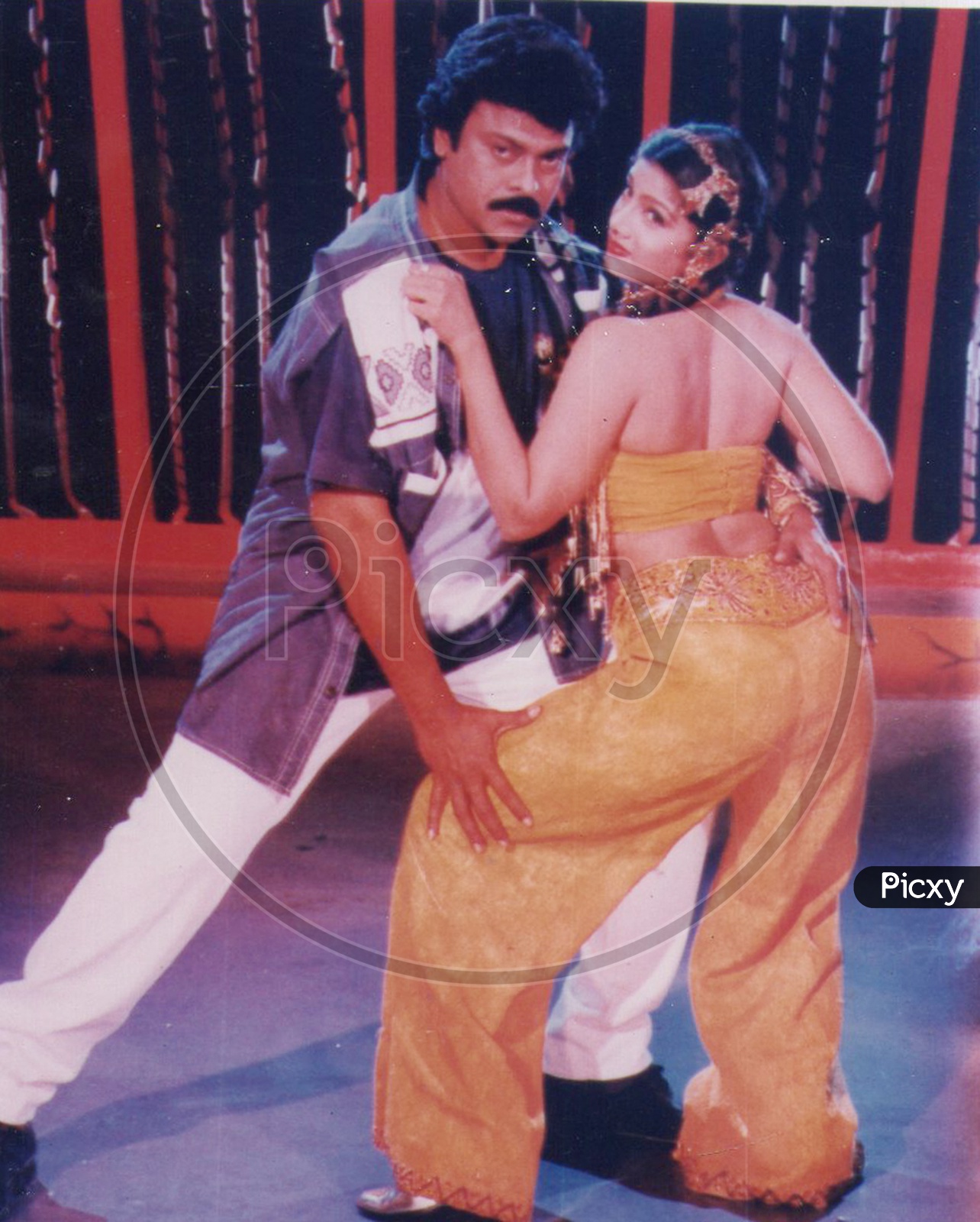 Image of Mega Star Chiranjeevi and Actress Ramba movie stills-YQ286698-Picxy