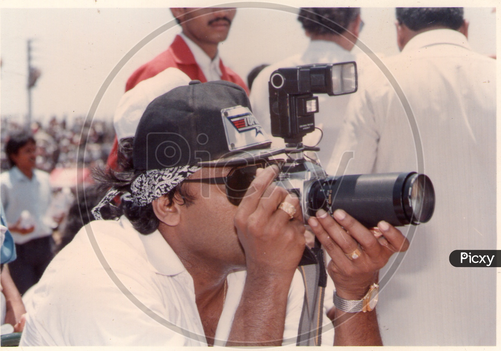Actor Chiranjeevi Photographing
