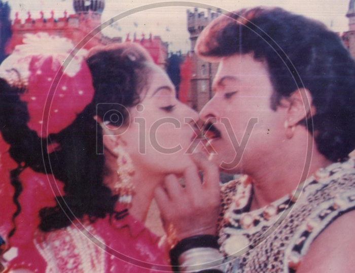 Mega Star Chiranjeevi and Actress Vijayashanti movie stills