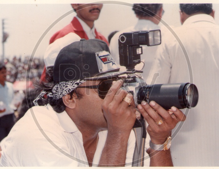 Actor Chiranjeevi Photographing