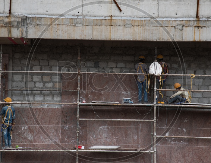 Men Working at a Construction Site