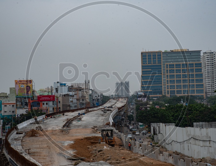 Consturction Of Flighover At Forum Mall Which Leads to Hightech City From JNTU