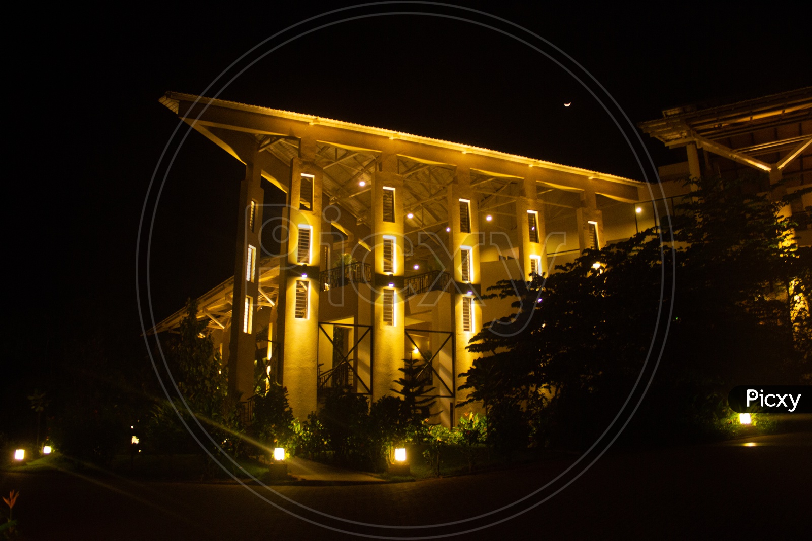 Night View of Club Mahindra, Coorg