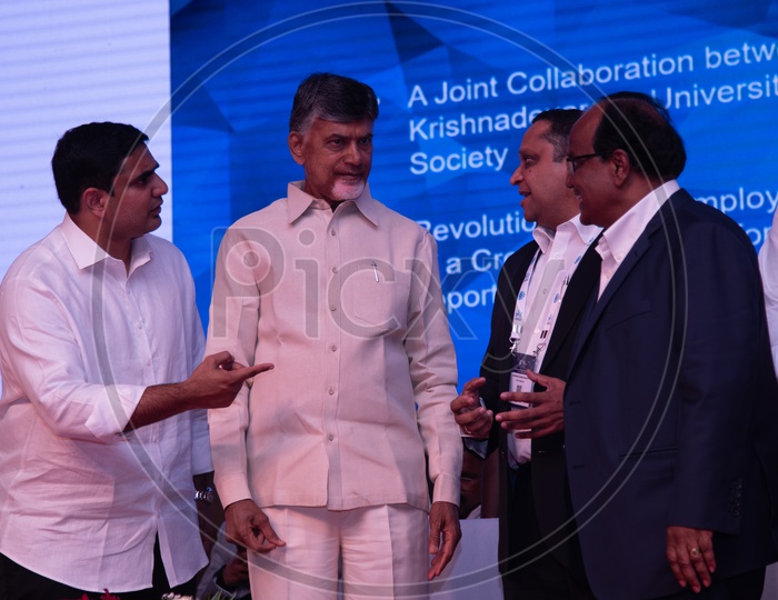 Nara Chandrababu Naidu Honorable Cheif Minister Andhra Pradesh State, At Vizag FINTECH  Festival 2018