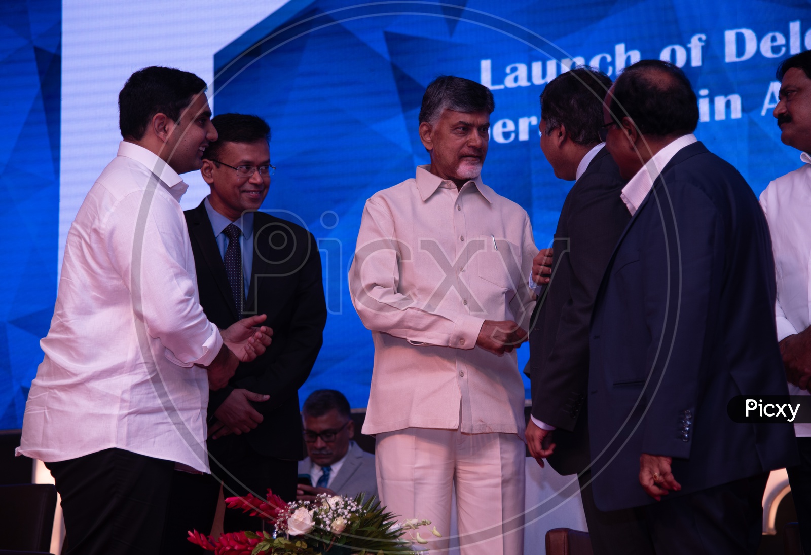 Nara Chandrababu Naidu Honorable Cheif Minister Andhra Pradesh State and Nara Lokesh, At Vizag FINTECH  Festival 2018