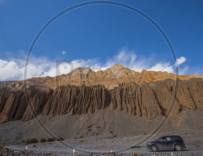 Sand Mountains at Spiti Valley, Marango Rangarik, Himachal Pradesh