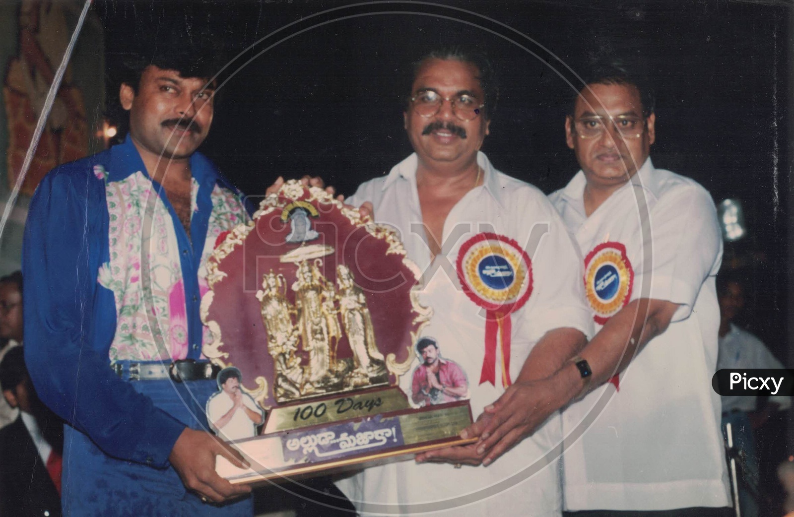 Actor Chiranjeevi & Director Dasari Narayana rao at Alluda Majaaka Movie 100 days function