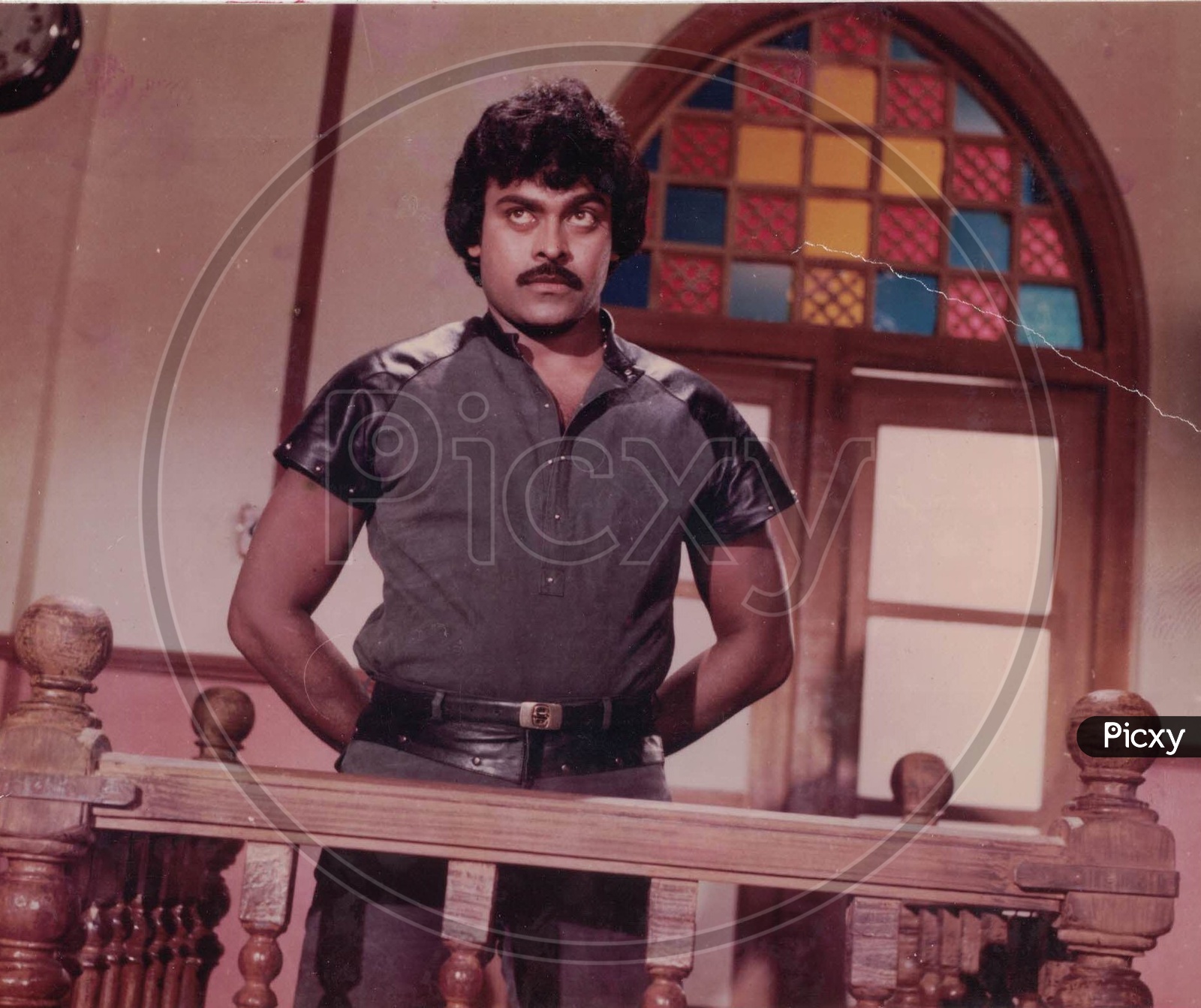 Mega Star Chiranjeevi Movie Stills From Chattamtho Poratam Telugu Movie